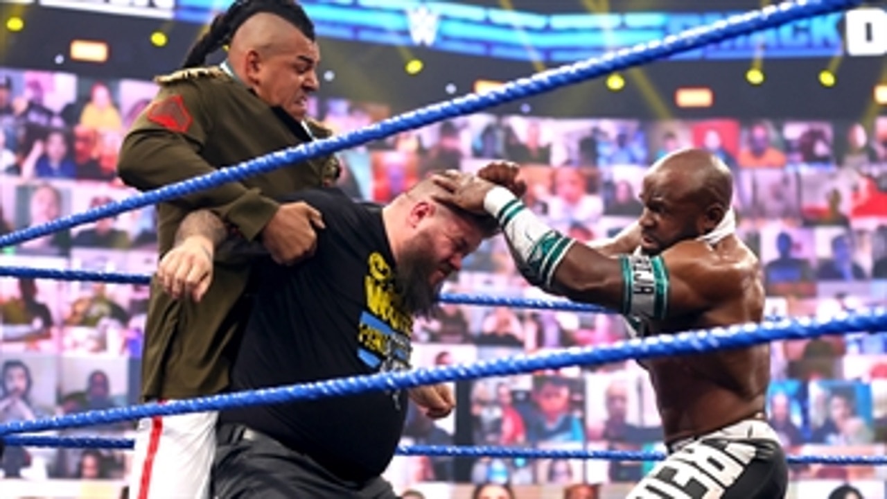 Big E, Sami Zayn and Kevin Owens derail Apollo Crews' Medal Ceremony: SmackDown, May 14, 2021