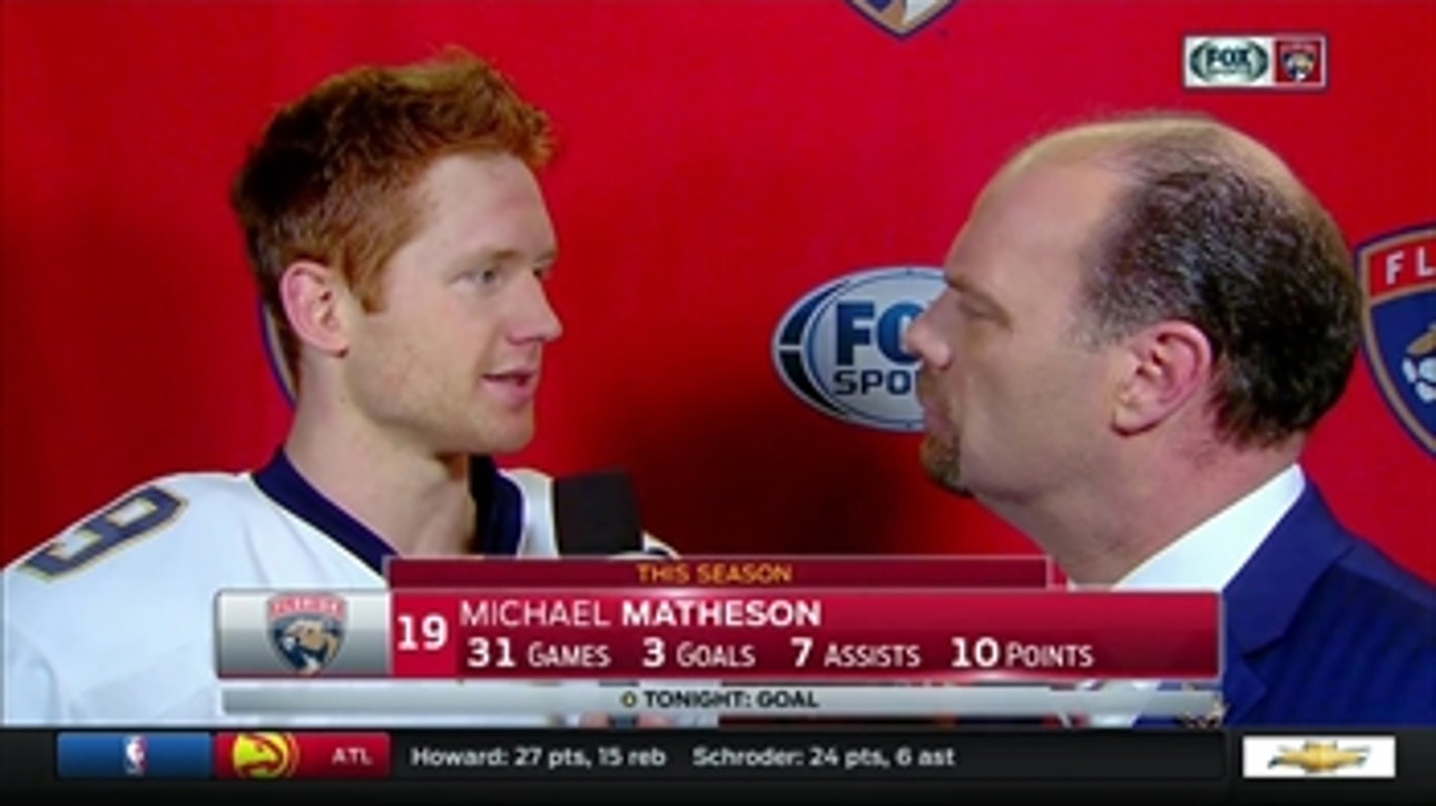 Panthers' Michael Matheson: 'James Reimer was real solid for us tonight'