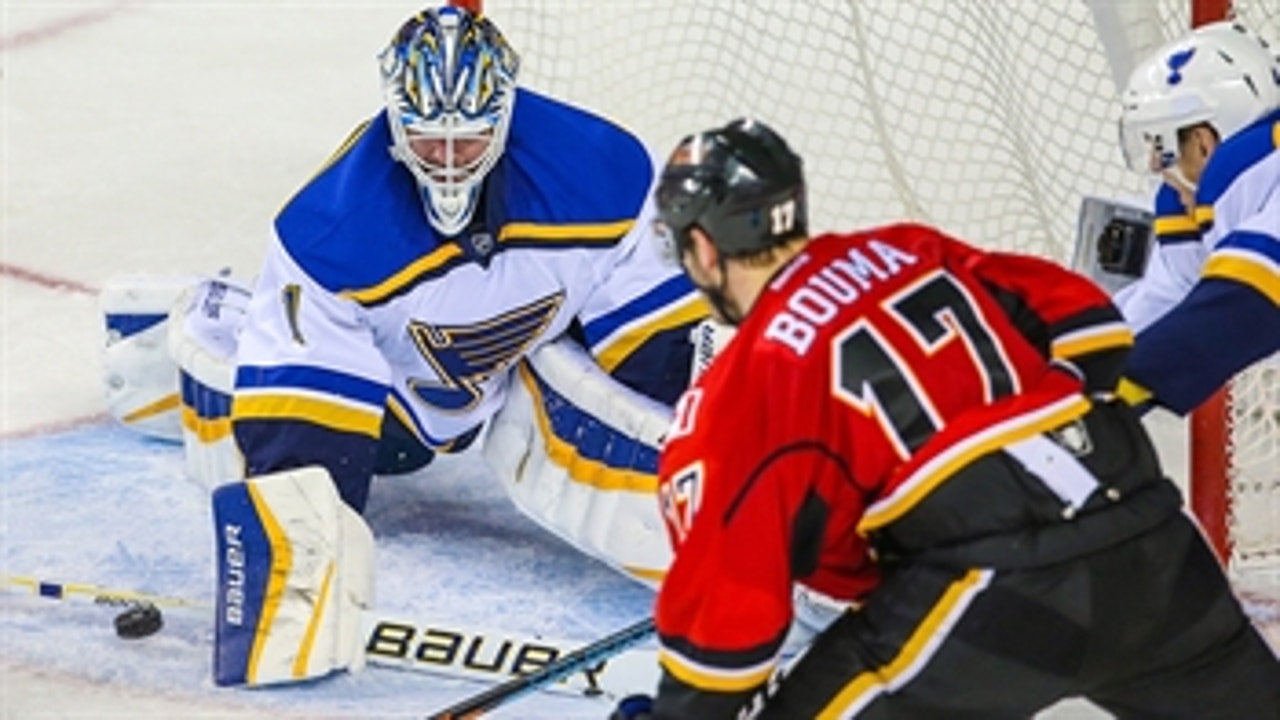 Blues dominate Flames in a shutout