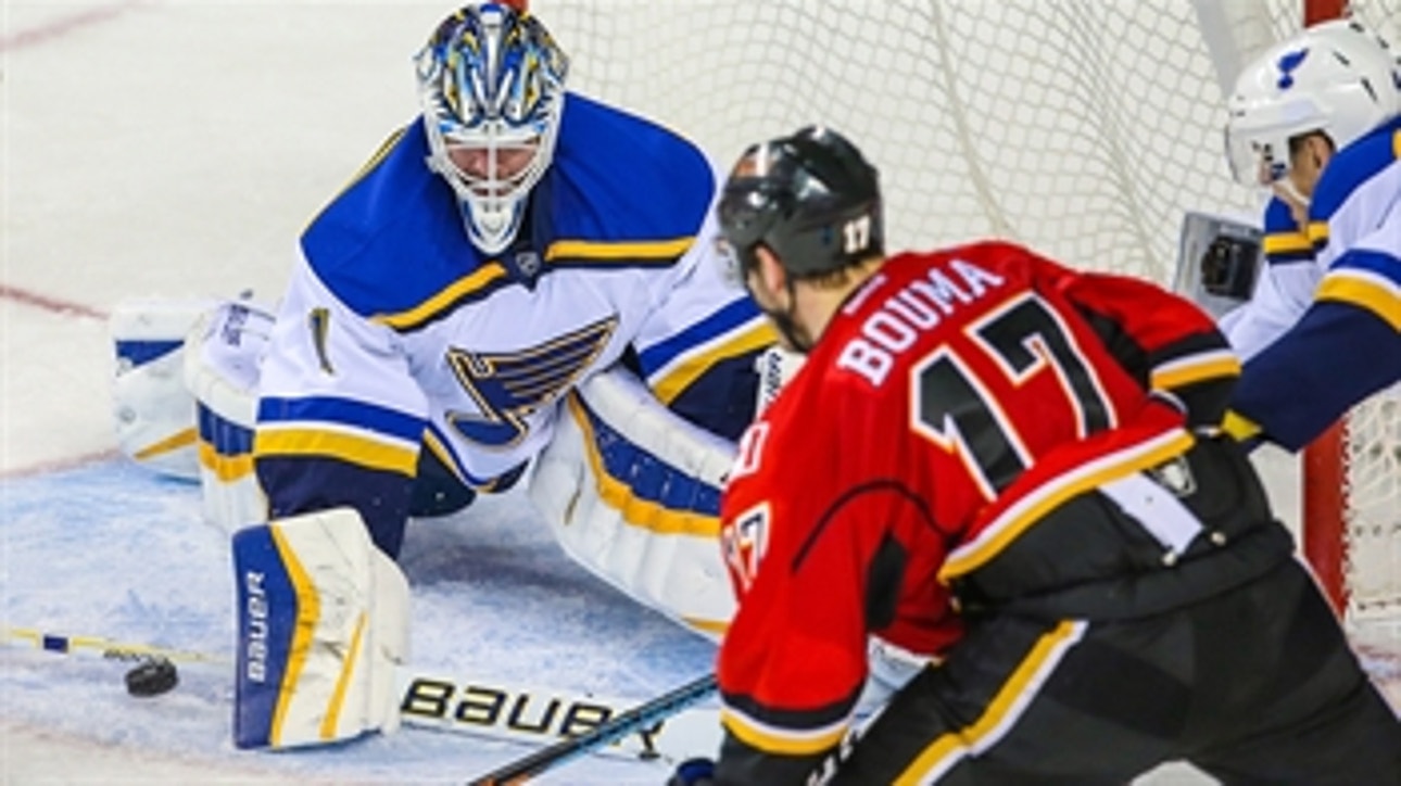 Blues dominate Flames in a shutout