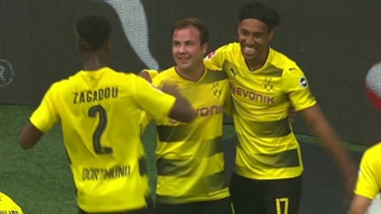 Aubameyang goal gives Dortmund the lead vs. Hertha Berlin ' 2017-18 Bundesliga Highlights