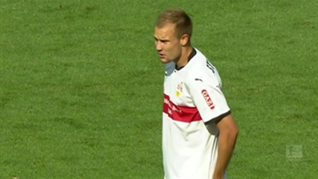 Holger Badstuber scores header for Stuttgart vs. Mainz ' 2017-18 Bundesliga Highlights
