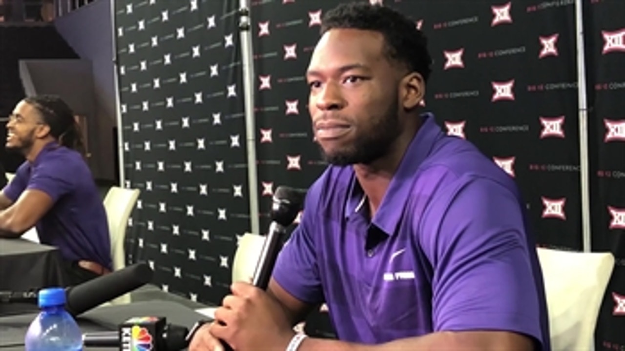 TCU DE Ben Banogu: 'It wasn't a hard descision to come back to TCU' | Big 12 Media Days