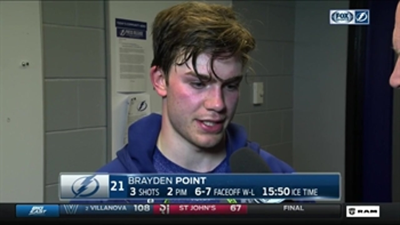 Brayden Point: 'We have a really strong work ethic'