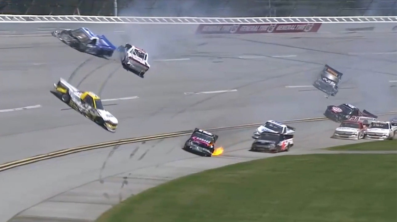 WATCH: Multiple playoff drivers involved in early 'Big One' at Talladega