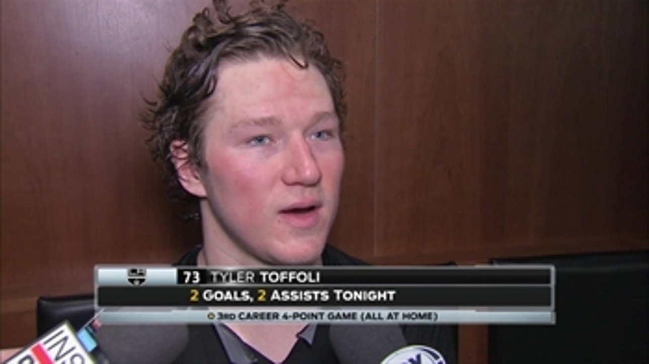 Tyler Toffoli talks chemistry after four-point night
