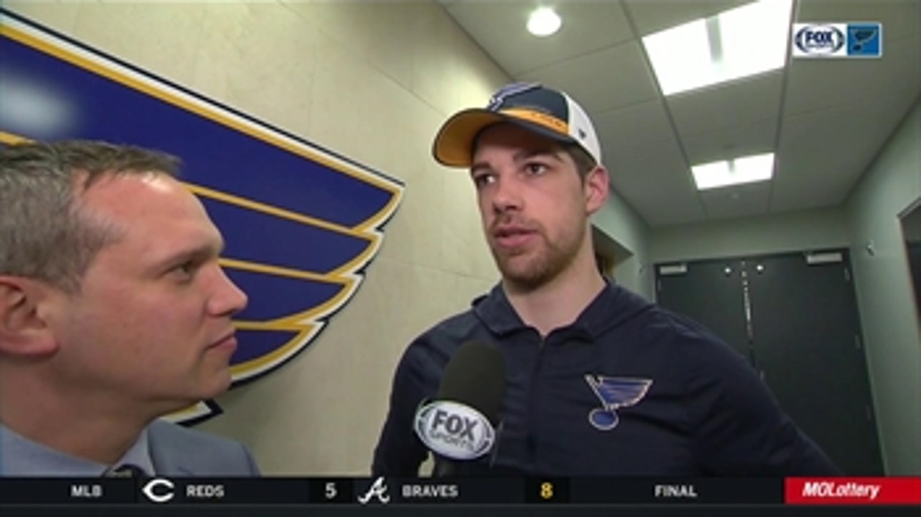 Zach Sanford: Blues' perfect homestand is 'huge for us'