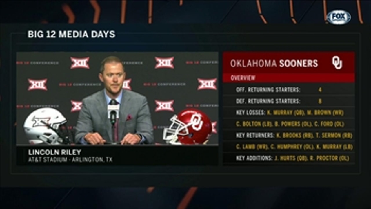 Lincoln Riley answers questions ' Big 12 Media Days
