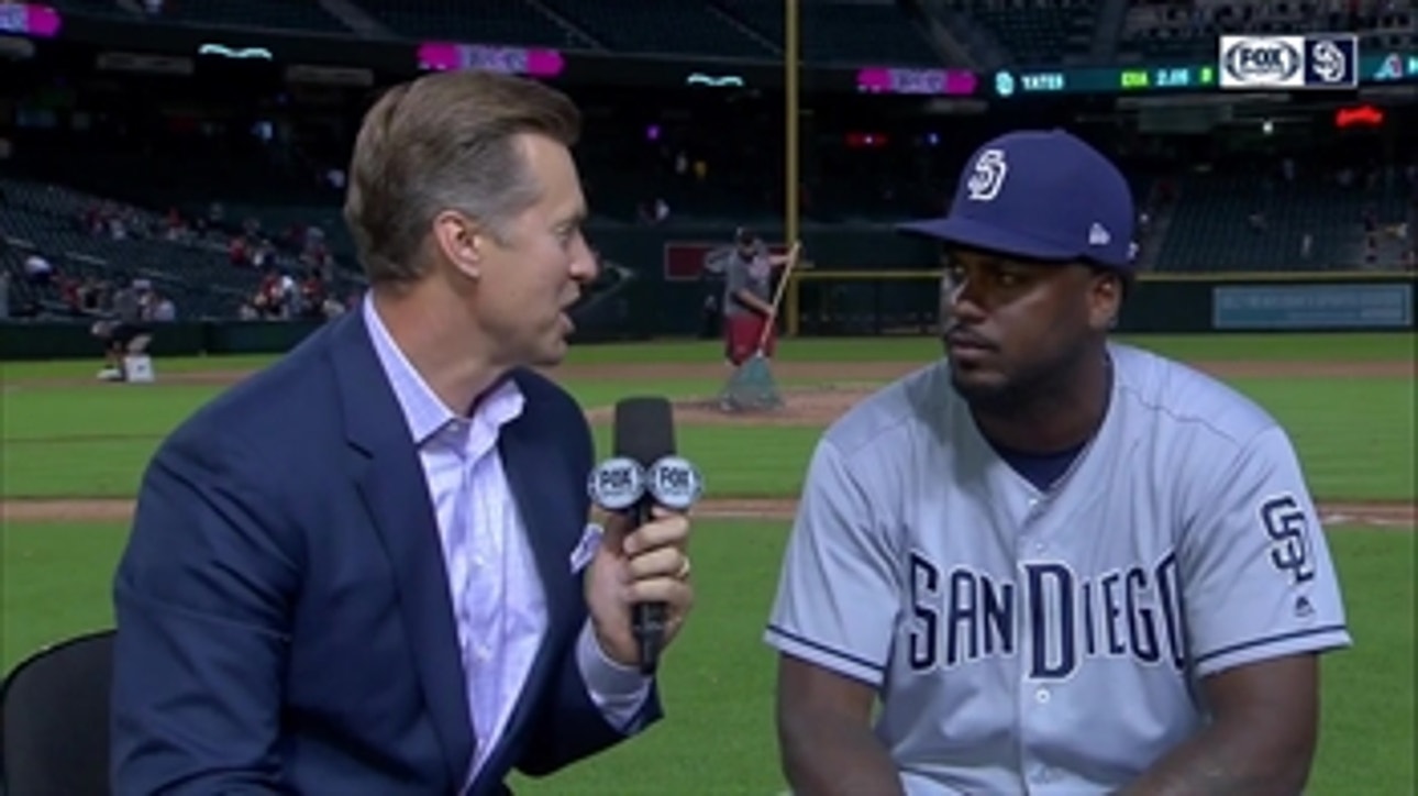 Franmil Reyes talks about his big 2 HR night after the Padres win