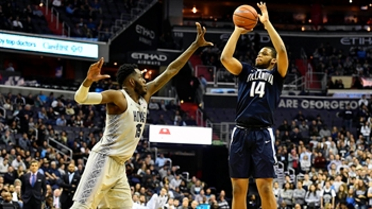 No. 1 Villanova shoots 51% from 3-point range in 88-56 rout of Georgetown