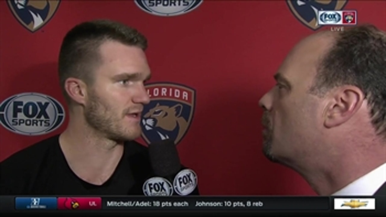 Jonathan Huberdeau: We had to get back at it today