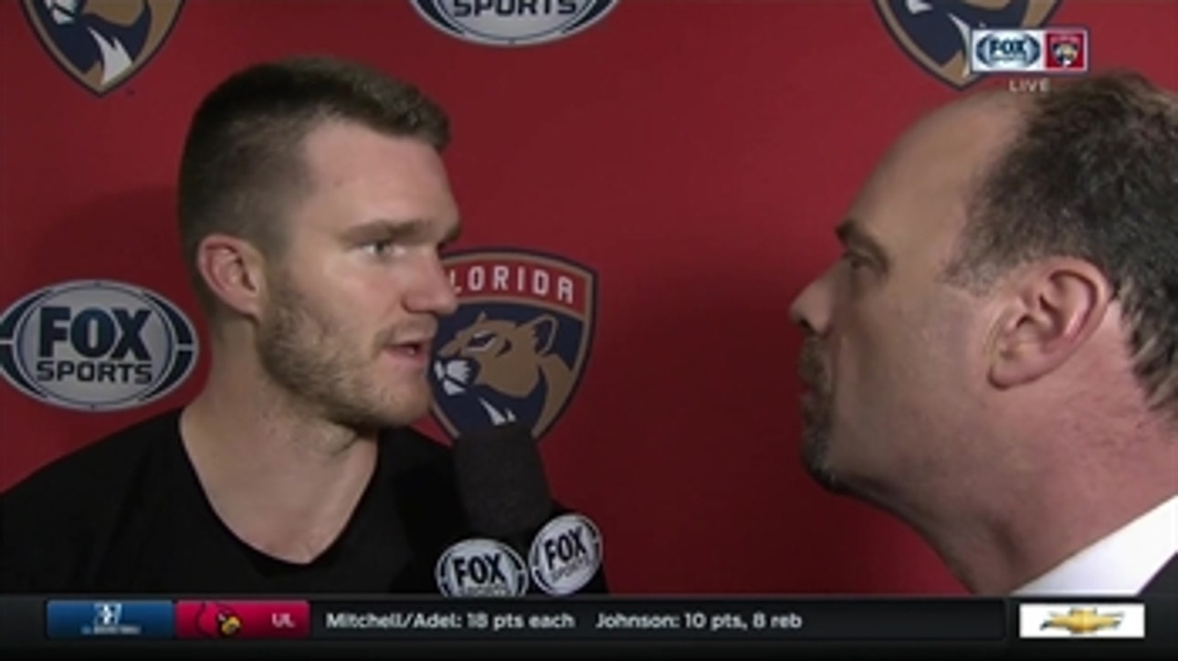 Jonathan Huberdeau: We had to get back at it today
