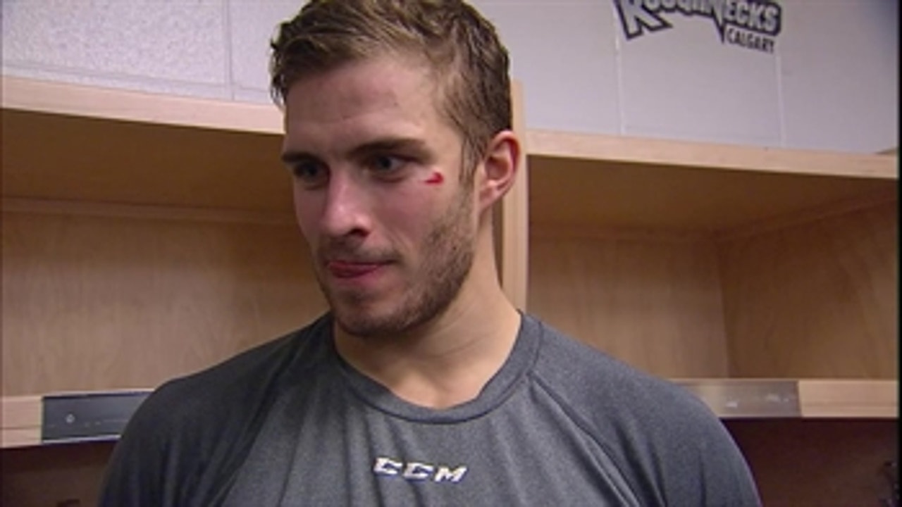 Jackets' Wennberg recounts his first career fight