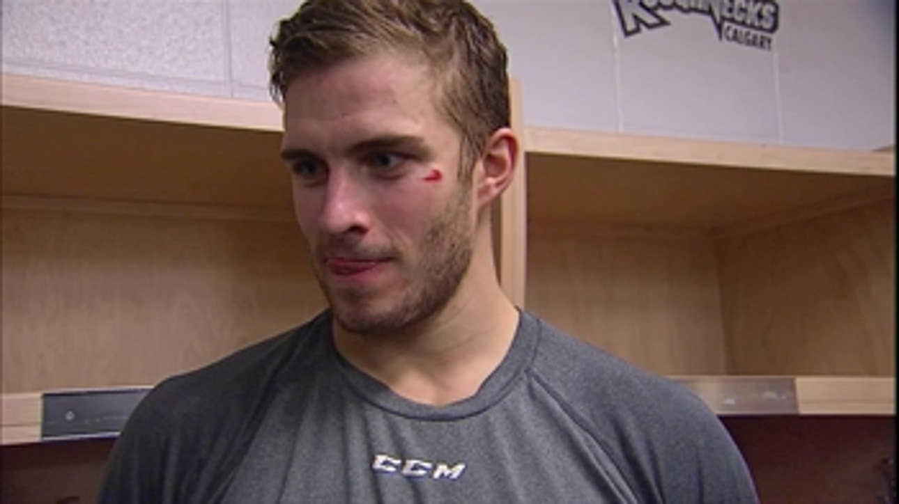 Jackets' Wennberg recounts his first career fight