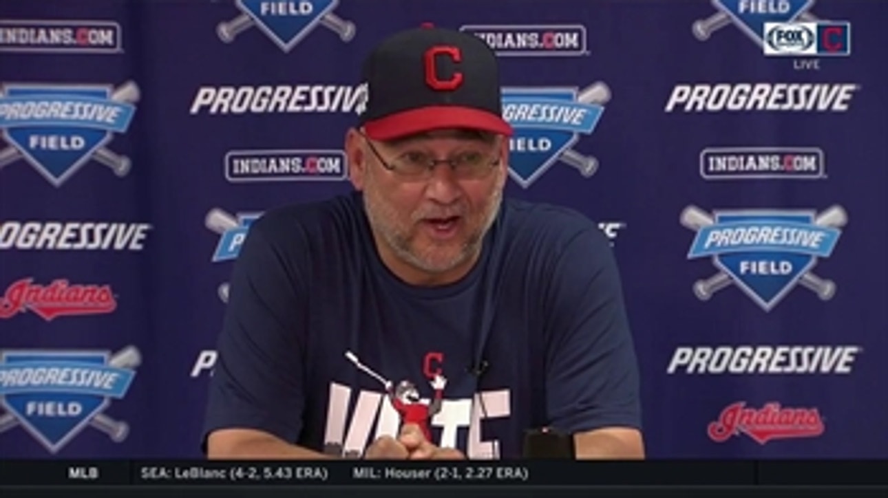 Tito acknowledges Tribe being banged up, loves Bauer's passion