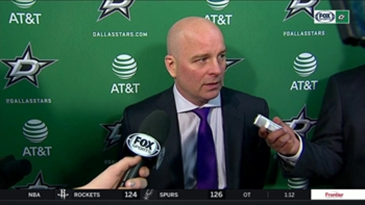 Jim Montgomery on the tough 5-1 loss for the Stars