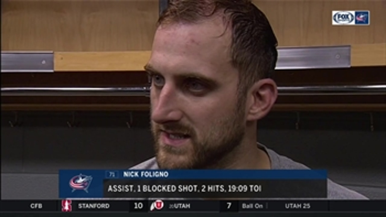 Nick Foligno expects more from Blue Jackets