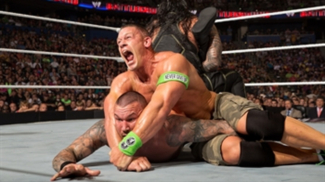 John Cena vs. Roman Reigns vs. Randy Orton vs. Kane - WWE Title Fatal 4-Way Match: WWE Battleground 2014 (Full Match)