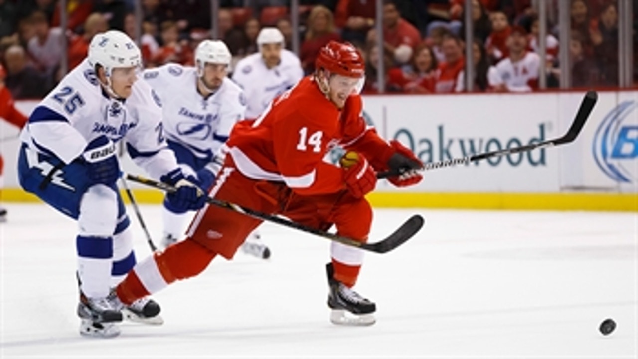 Legwand has goal, assist in Red Wings' win over Lightning