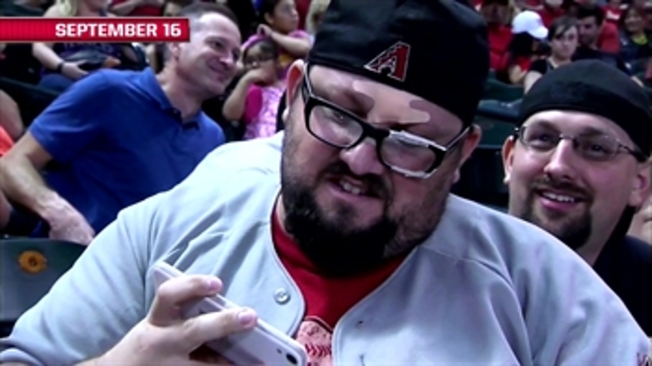 D-backs fan gets tips on how to catch fly ball