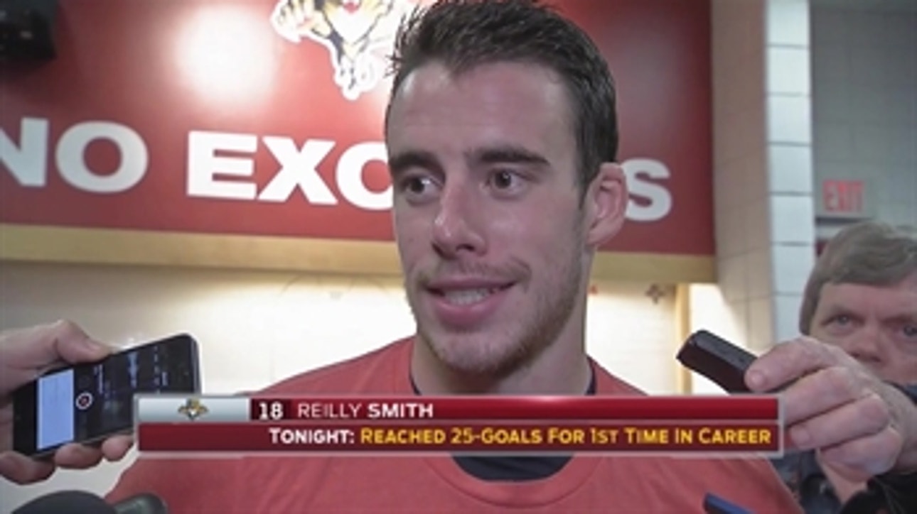 Reilly Smith feeling good after reaching 25-goal mark