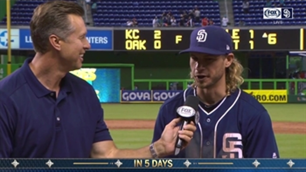 Travis Jankowski on his go-ahead RBI against the Marlins