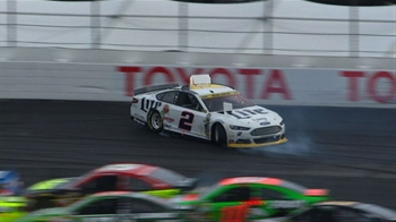 CUP: Brad Keselowski Spins Into Wall - Loudon 2014