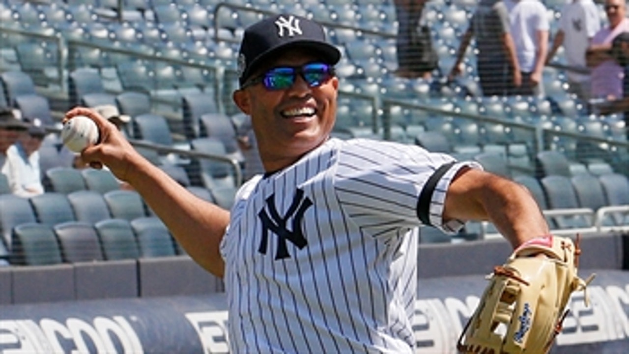 Nick Swisher reacts to Mariano Rivera's Hall of Fame career