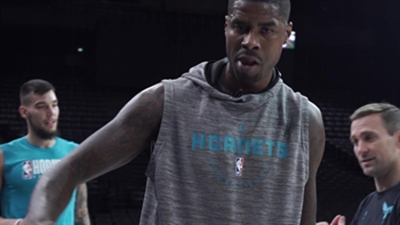 Mic'd Up: Marvin Williams at Hornets practice in Paris