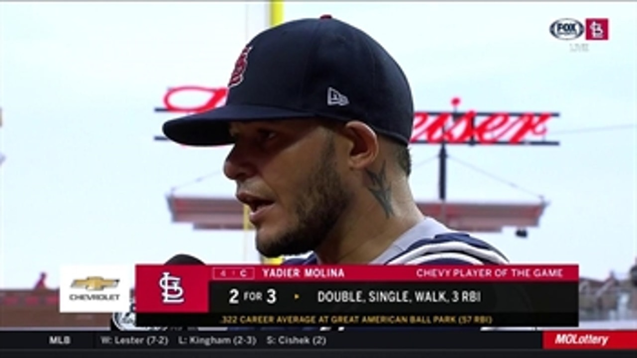 Yadier Molina says Jordan Hicks is getting 'better and better'