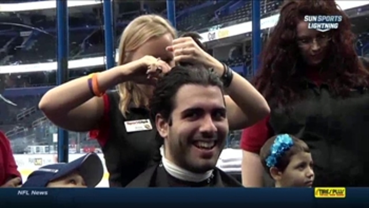 Lightning members get their heads shaved