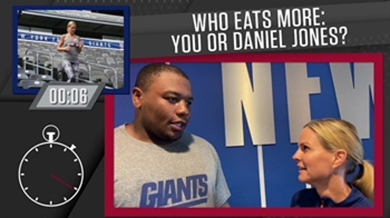 NY Giants DL Dexter Lawrence explains what it's like to tackle his QB, Daniel Jones