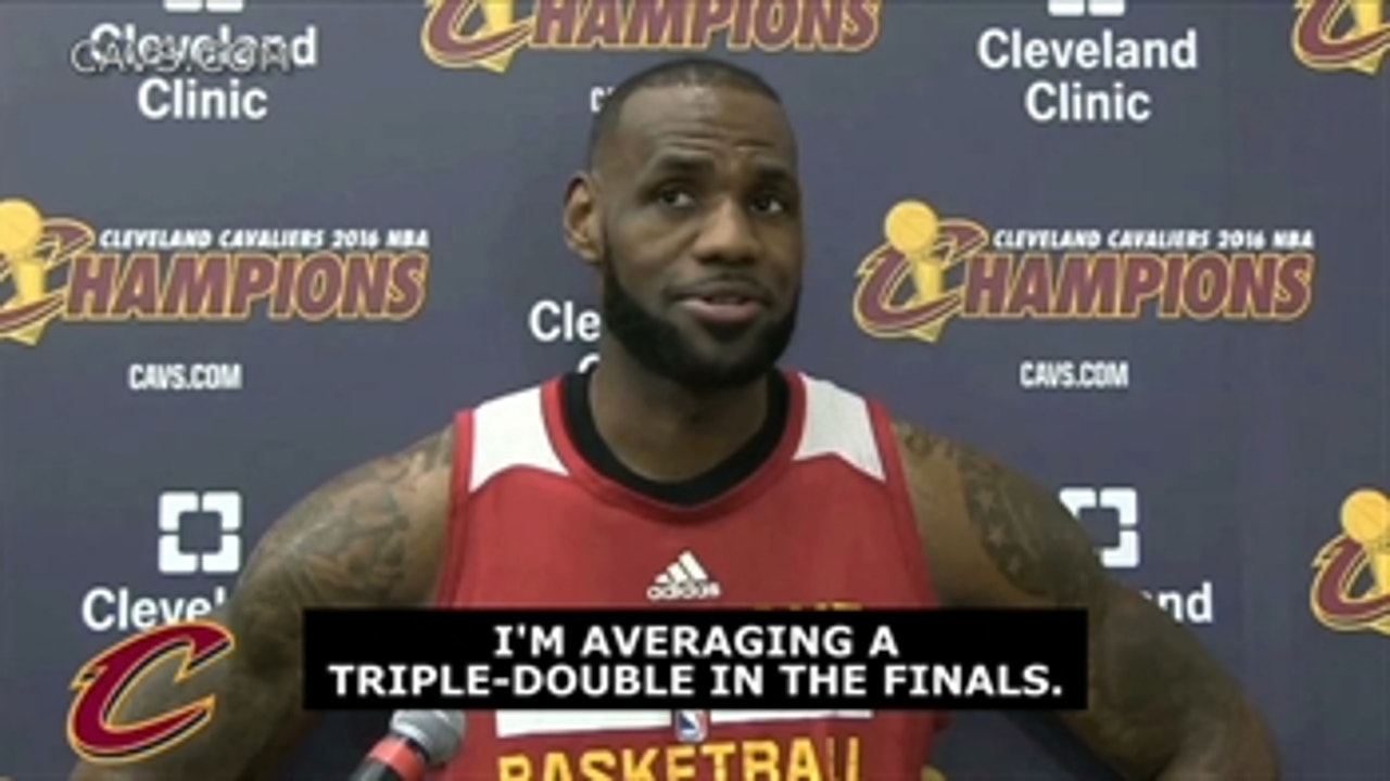 LeBron tired from guarding KD?: 'I'm averaging a triple-double in the Finals.'