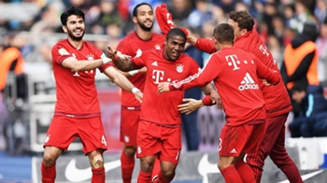 Douglas Costa fires a rocket into the top corner from distance ' 2015-16 Bundesliga Highlights