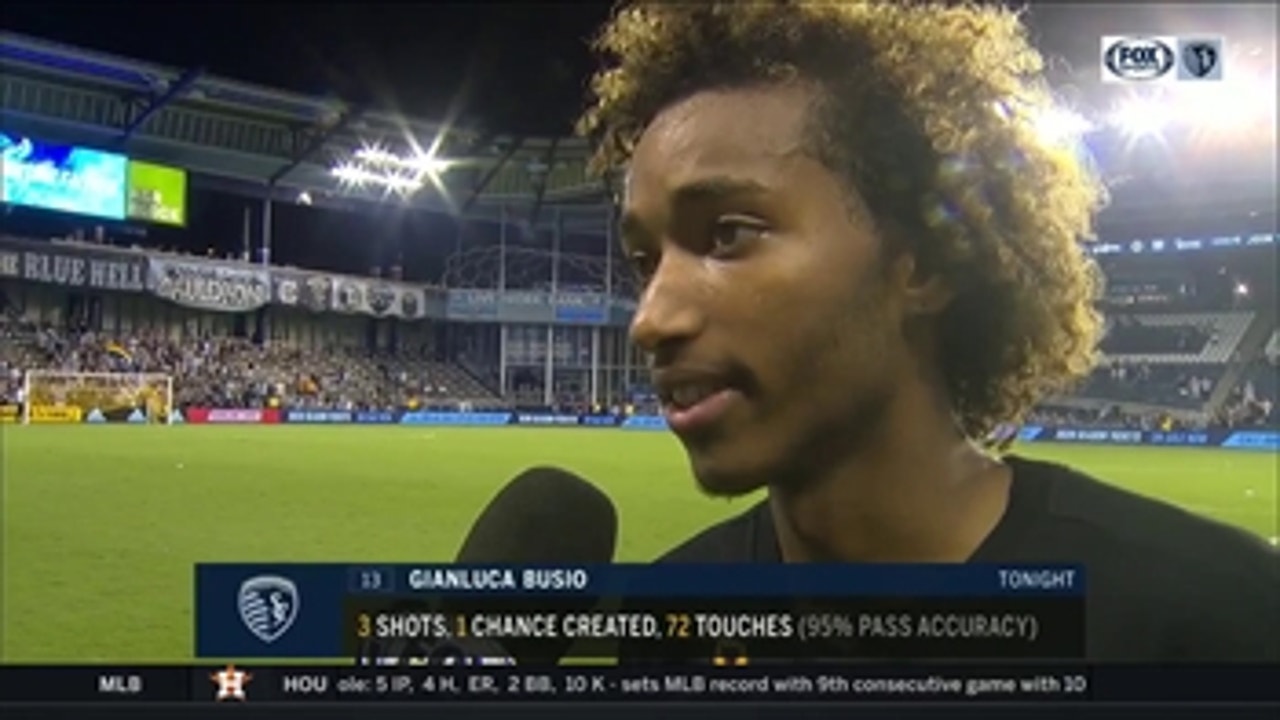 Busio: 'Take the good and the bad, keep moving forward'
