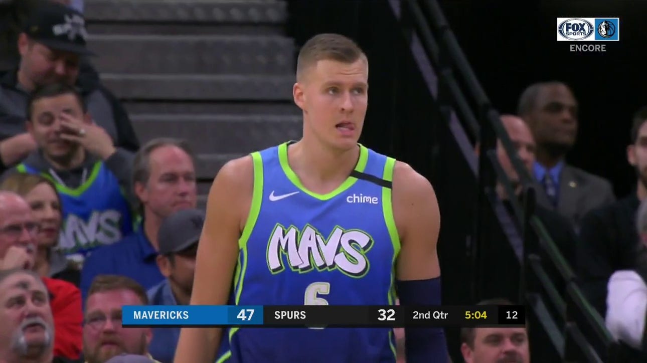 WATCH: Kristaps Porzingis with a Big Block | Mavs ENCORE