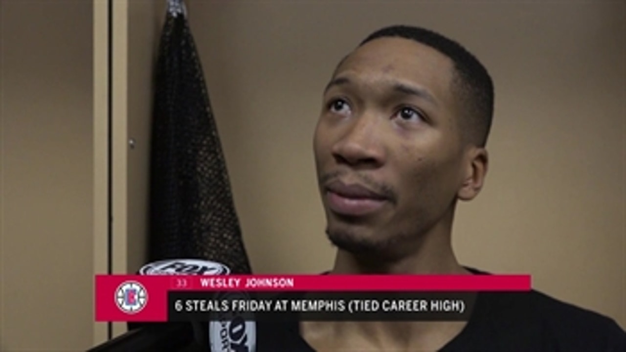 Clippers Live: Wesley Johnson tied career high of 6 steals at Memphis