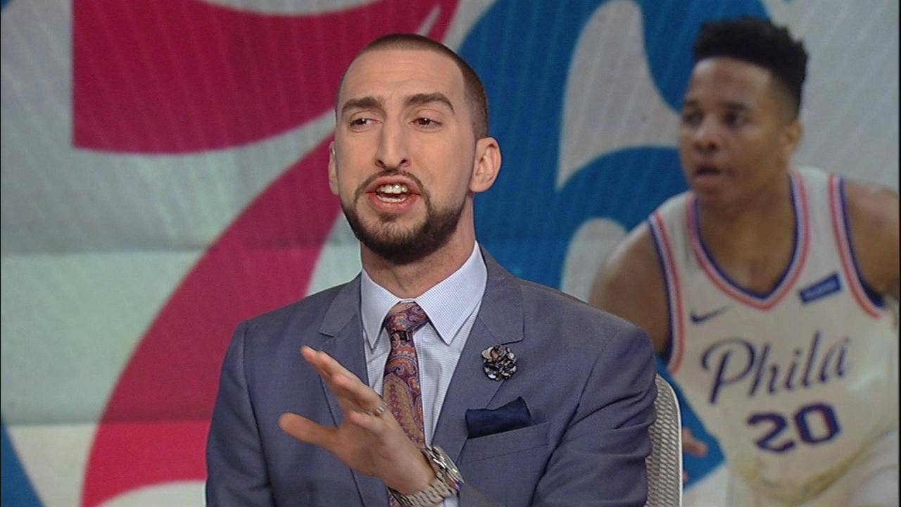 Nick Wright on Embiid, Simmons playoff chances with 76ers, Warriors vs Spurs ' FIRST THINGS FIRST