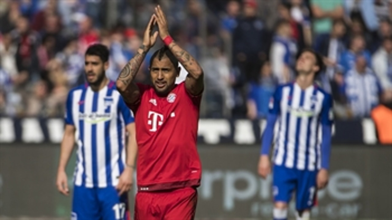 Arturo Vidal puts Bayern Munich in front vs. Hertha Berlin ' 2015-16 Bundesliga Highlights