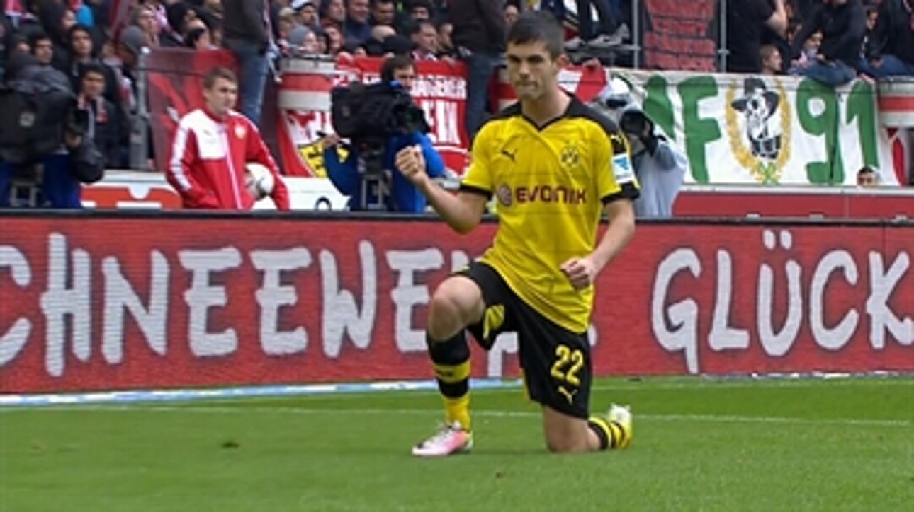 Christian Pulisic scores his second to double Dortmund's lead ' 2015-16 Bundesliga Highlights