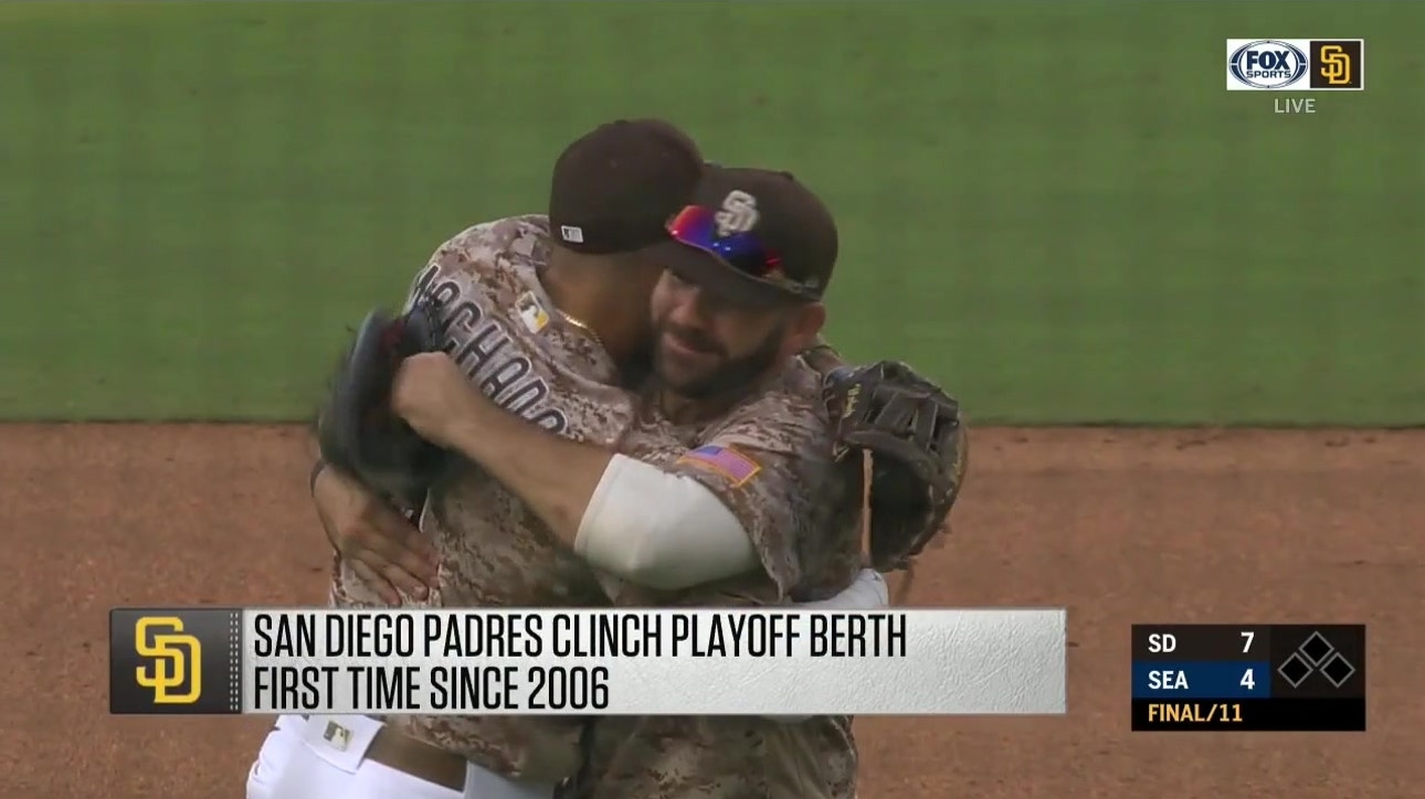 WATCH: Padres clinch 2020 postseason berth with win over Mariners
