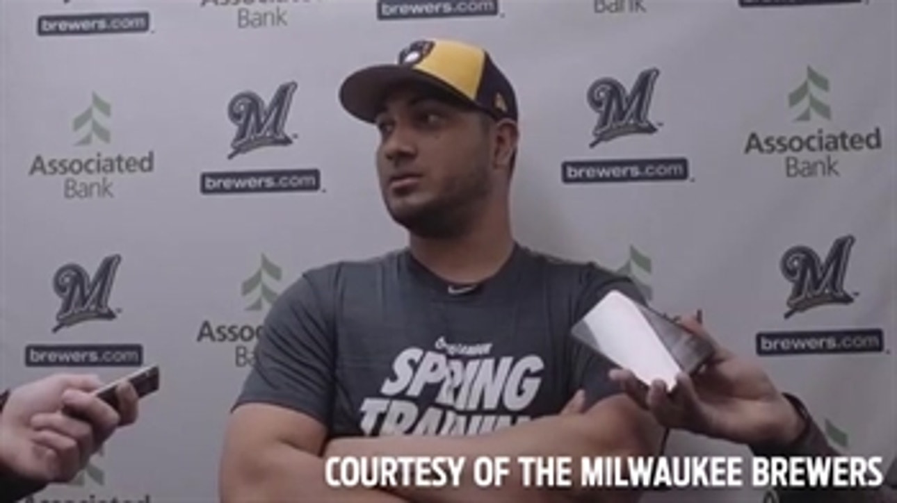 Chacin reacts to being named Brewers' opening-day starter
