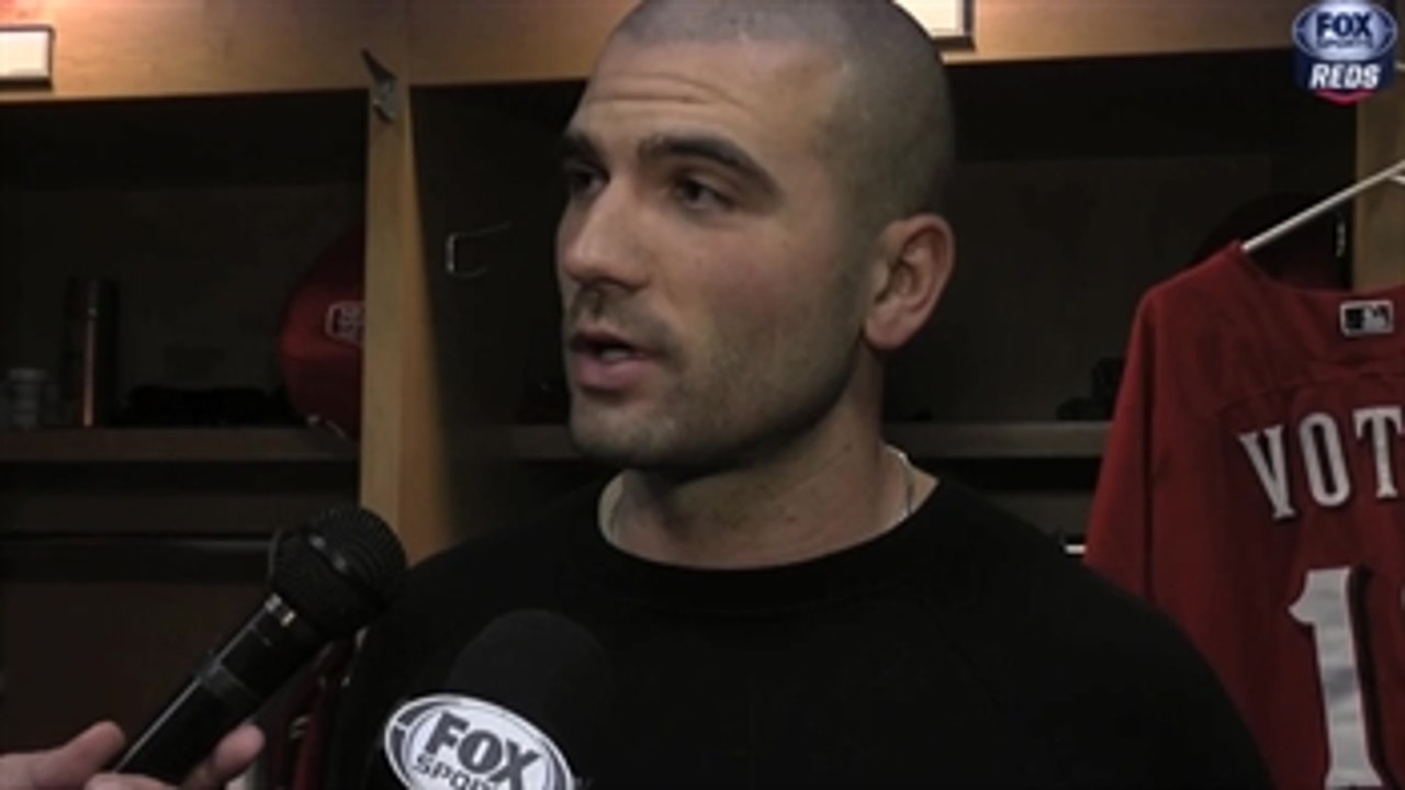 Joey Votto on his on-base streak coming to an end