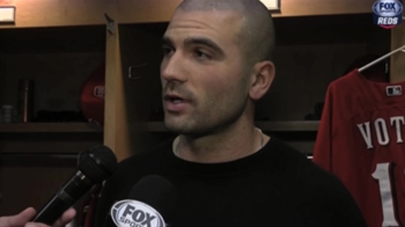 Joey Votto on his on-base streak coming to an end