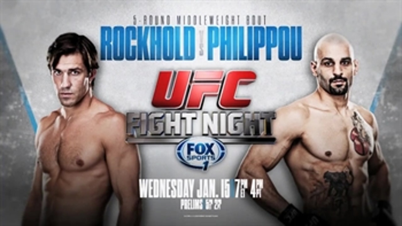 Get psyched with the UFC Fight Night: Rockhold vs. Philippou opener