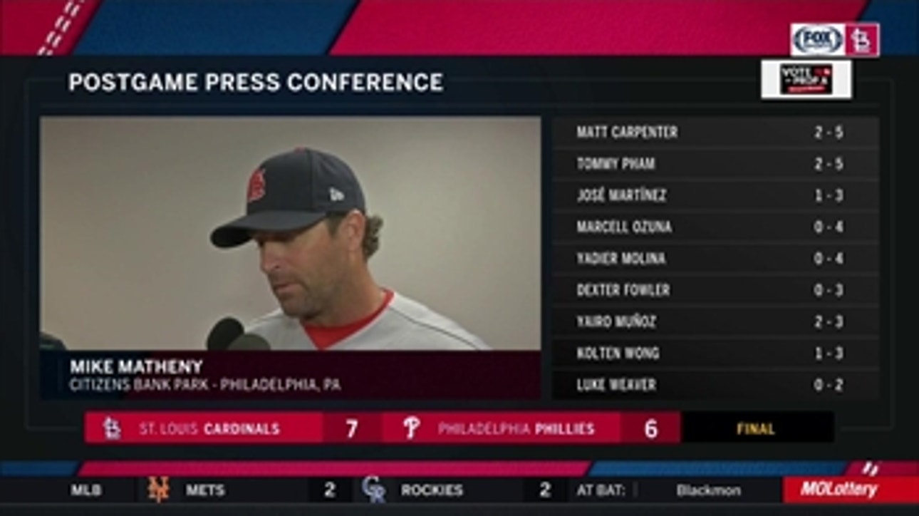 Matheny on Holland's return: 'He's obviously a big piece of the puzzle for us'
