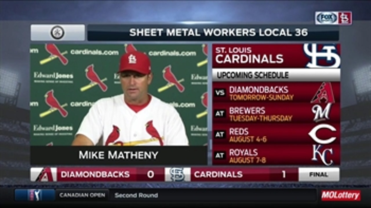 Matheny on Wacha: 'It's really impressive how he's taken things to another level'