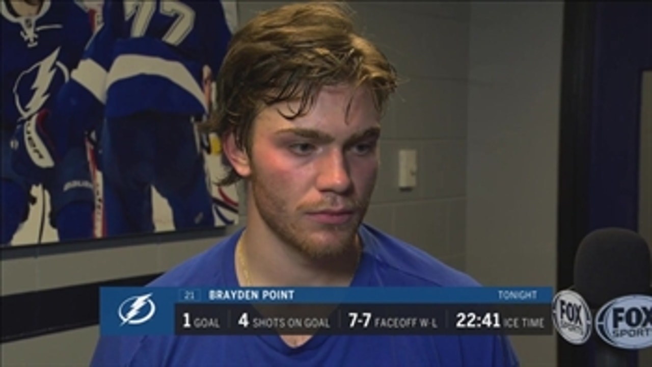 Brayden Point: This was a hard-fought game on both sides
