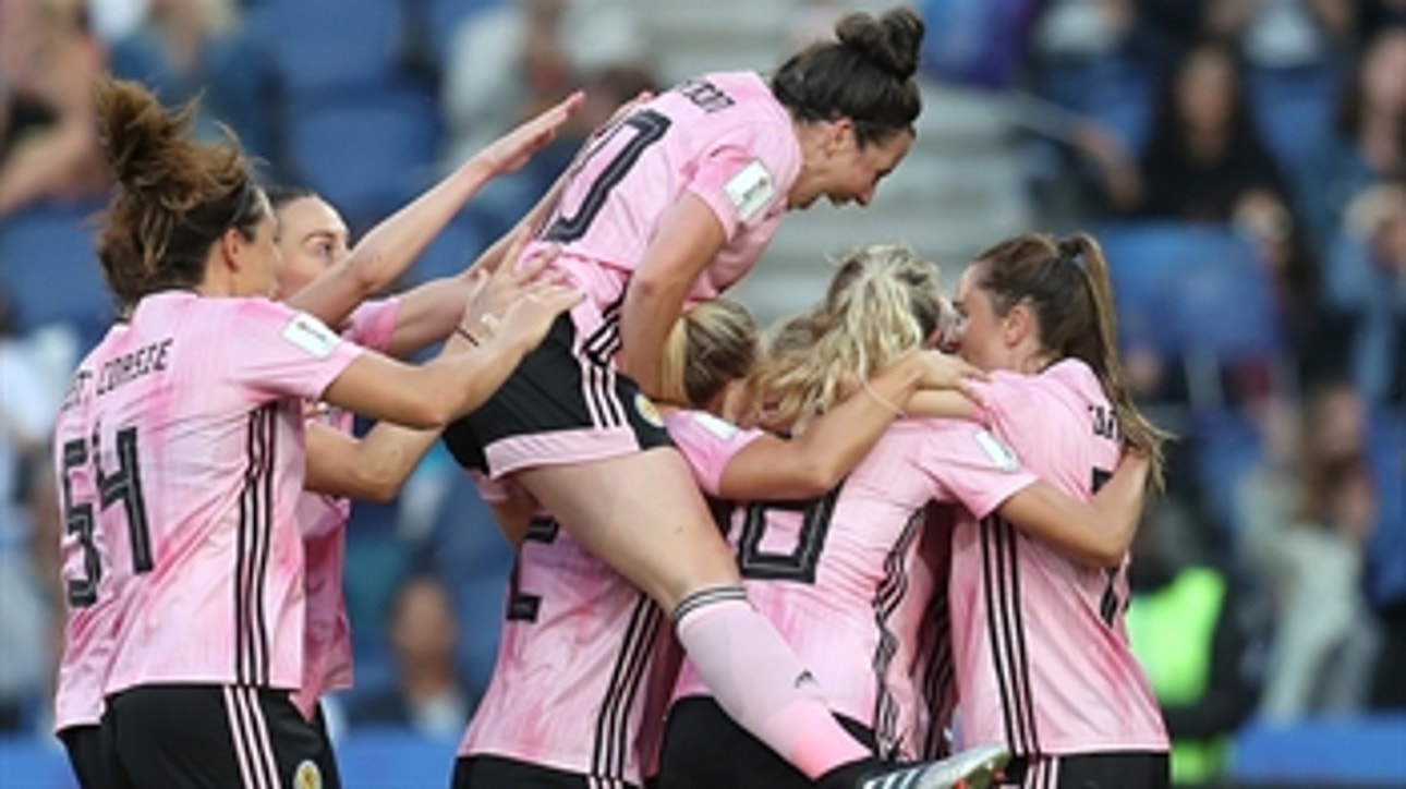 Scotland's Kim Little taps home the assist off the rebound to go up 1-0 ' 2019 FIFA Women's World Cup™ Highlights