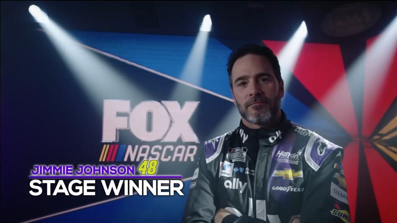 Jimmie Johnson wins 2nd stage at Martinsville under the lights ' NASCAR on FOX